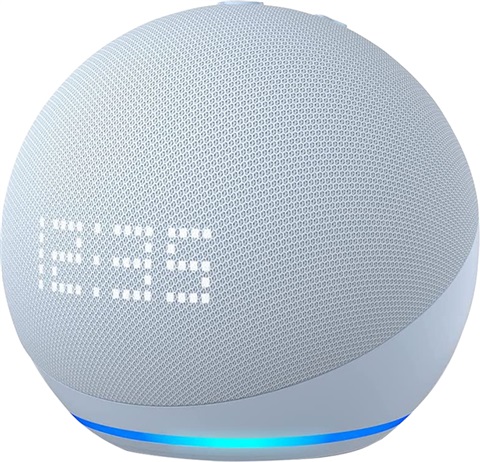 【美品】 echo dot 第5世代 with Clock C4E8S3 Amazon Echo Dot 5th Gen (C4E8S3) with Clock - Cloud Blue, A - CeX